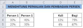 Cara Menghitung Persen di Excel